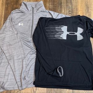 LOT OF 2 NWOT Under Armour UA 1/4 Zip & Hoodie